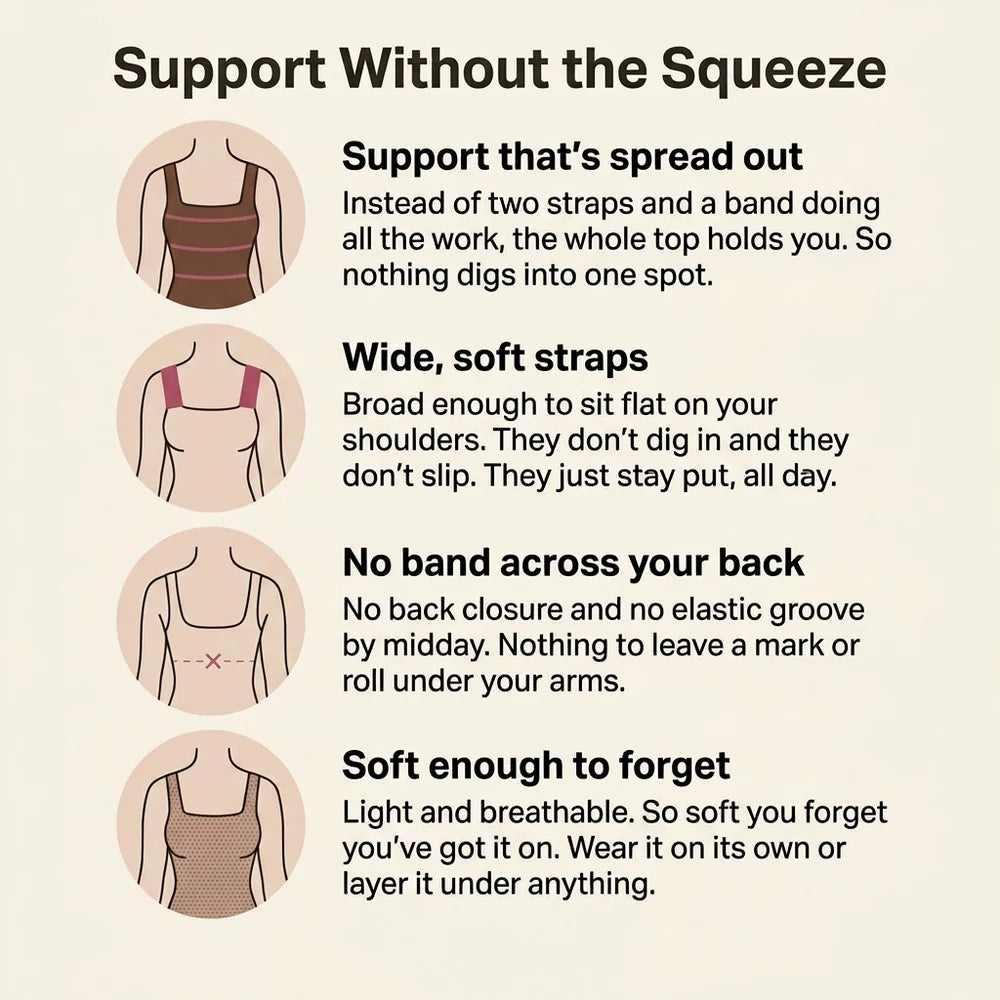 Débardeur gainant confort avec soutien-gorge intégré